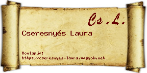 Cseresnyés Laura névjegykártya